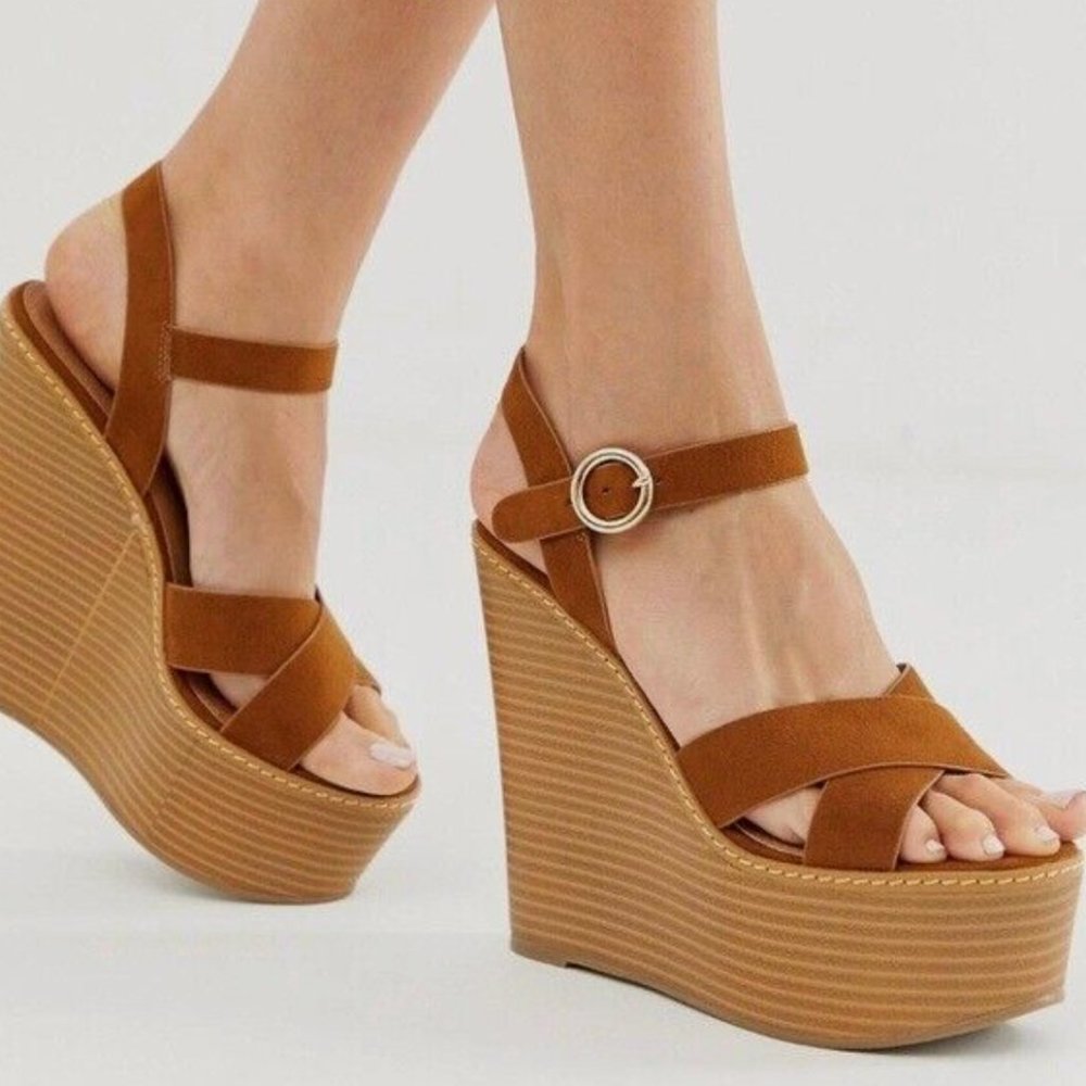 Brown ASOS Wedges
